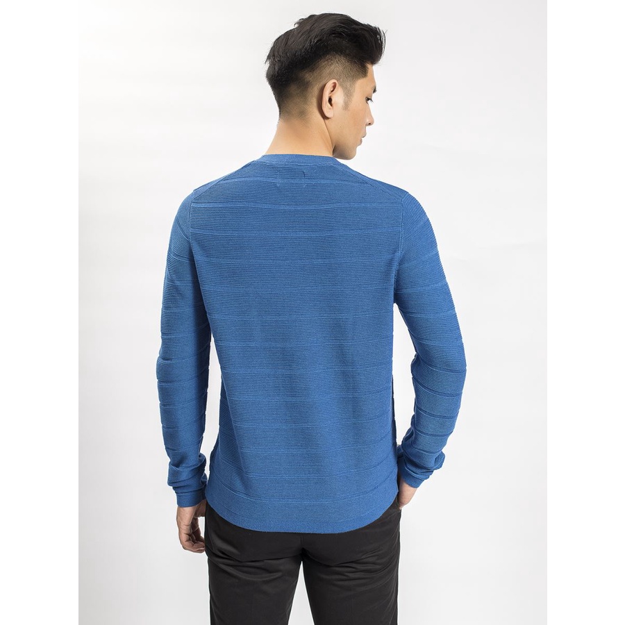 Áo len thu đông Aristino Cổ tròn dáng Regular fit 3 màu lựa chọn AWO004W8