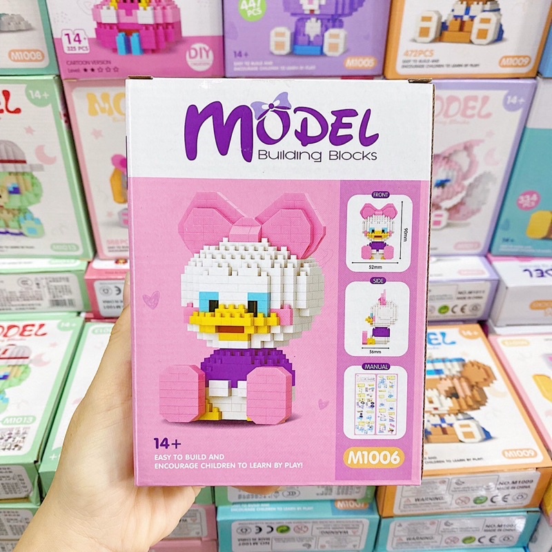 Đồ Chơi Lắp Ráp Nhân Vật Hoạt Hình Mickey, Stella, Donald MODEL Cute Giá Rẻ