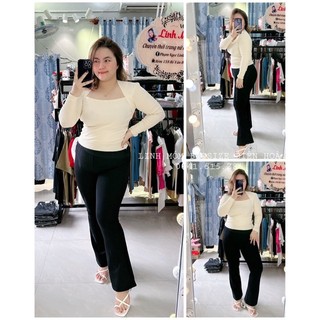 Quần legging ống bass bigsize linh móm