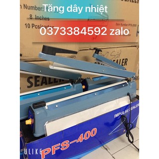 Máy hàn túi nhựa, túi nlion, túi zip,Máy ép bịch nilong pfs400 vỏ sắt không kén túi hàn kín tiện lợi 40cm tặng dây nhiệt