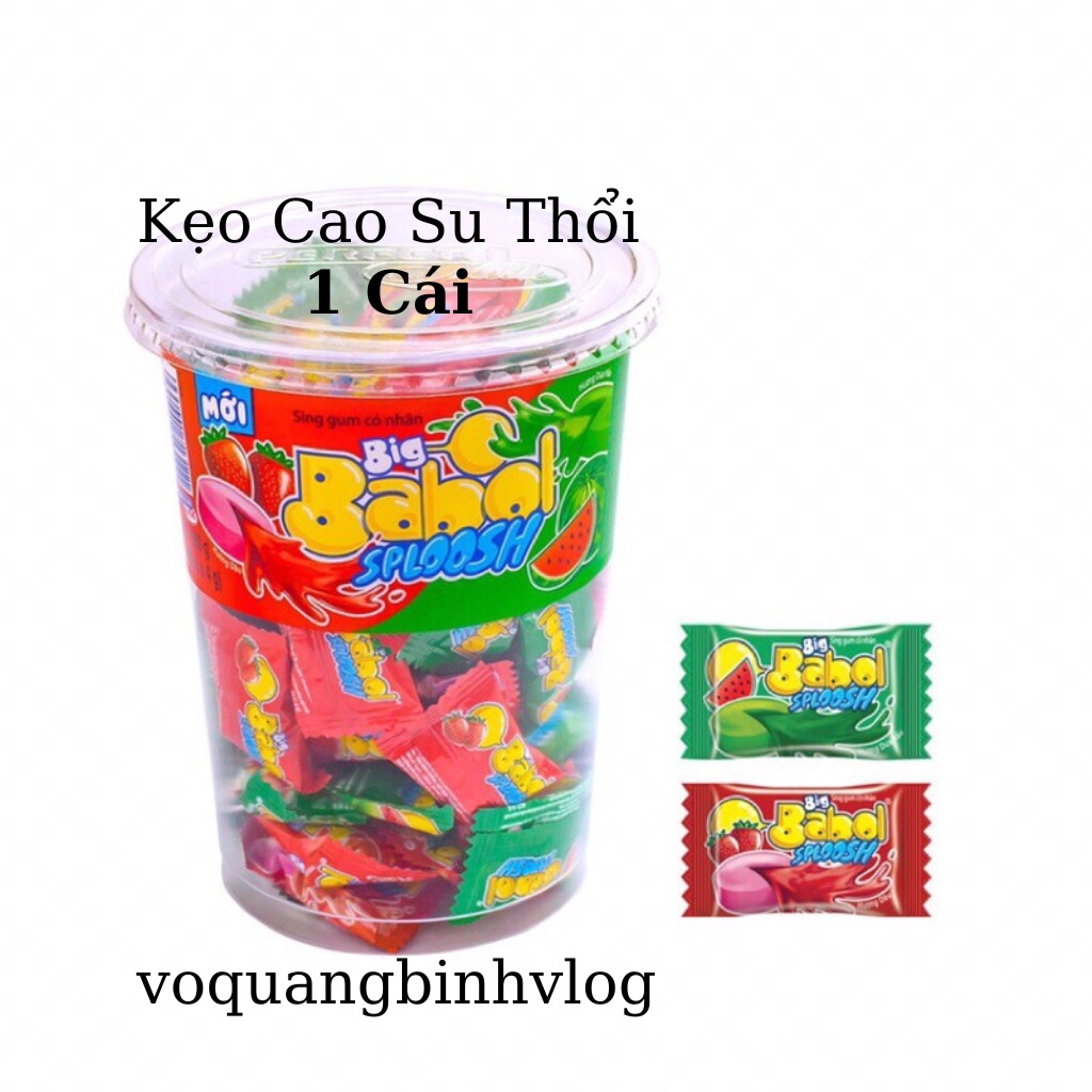 Kẹo cao su, (1 cái) kẹo cao su thổi, kẹo cao su big babol