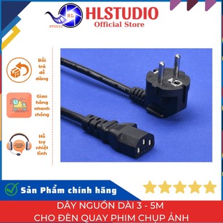 Dây nguồn dài 3 - 5m cho đèn quay phim chụp ảnh HL Studio