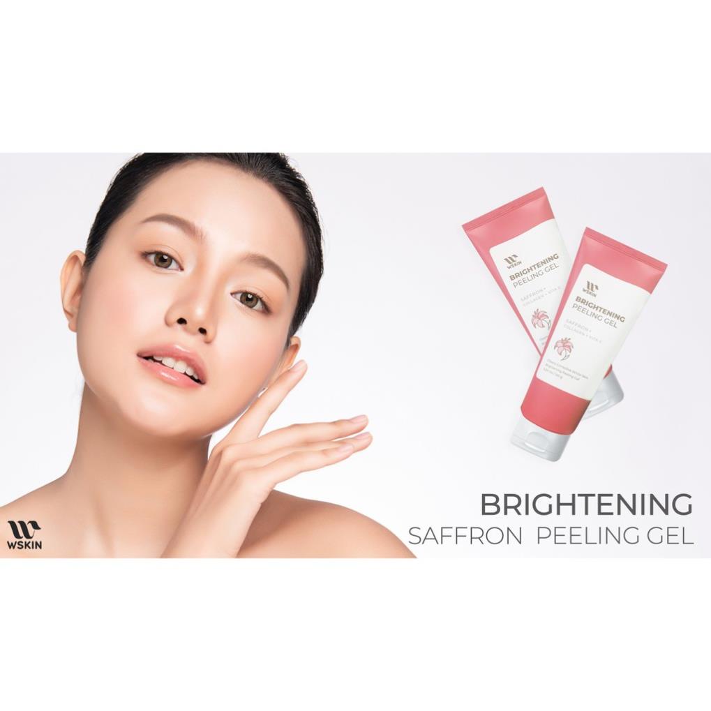Tẩy tế bào chết thải độc dưỡng trắng saffron brightening peeling gel