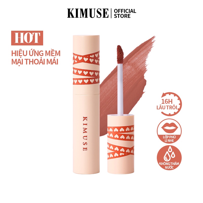 Son môi KIMUSE dạng lỏng màu đậm 3ml