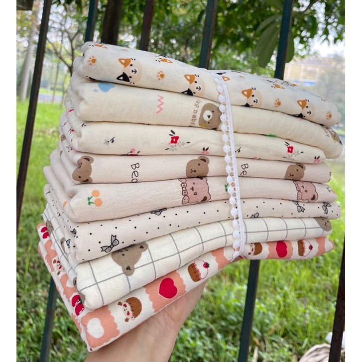vải thô đũi cara mẫu mới hoạ tiết con vật xinh yêu may sơ mi,pỵama 100% cotton mềm mát