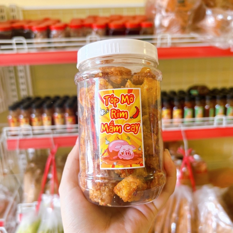 Hũ Tóp Mỡ Rim Mắm Cay