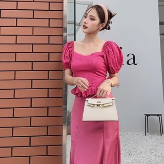 Set áo tay bồng mix chân váy đuôi cá TKCC Bageo