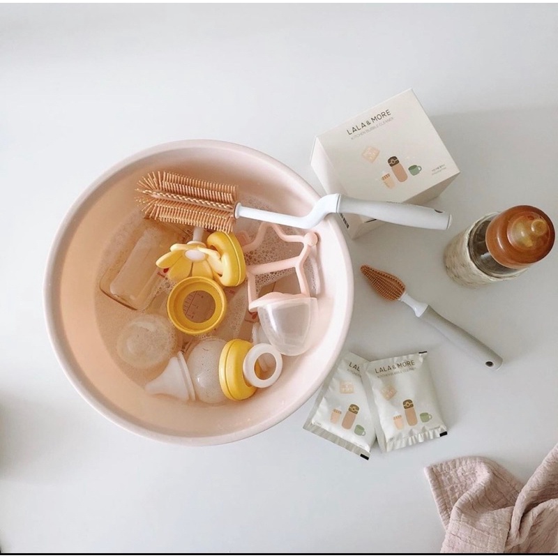 Nước rửa bình sữa dạng gói Lalamore nội địa Hàn Quốc dùng khi ra ngoài , du lịch