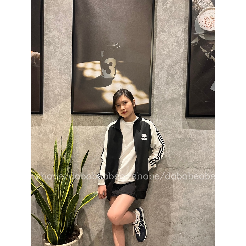 Áo khoác thể thao nam nữ  Phối Đen - Trắng