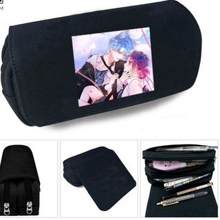 Hộp bút vải canvas khóa trắng in hình Cạm bẫy của hồ ly manhua đi học tiện lợi anime chibi