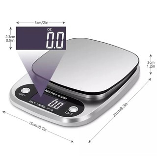 Cân nhà bếp điện tử Ebalance Kitchen Scale 10kg cân điện tử TẶNG KÈM PIN cân tiểu ly
