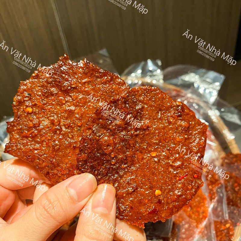6g x 1 Gói Khô Cá Da Bò Satế Cay Thanh Phát Miếng Tròn