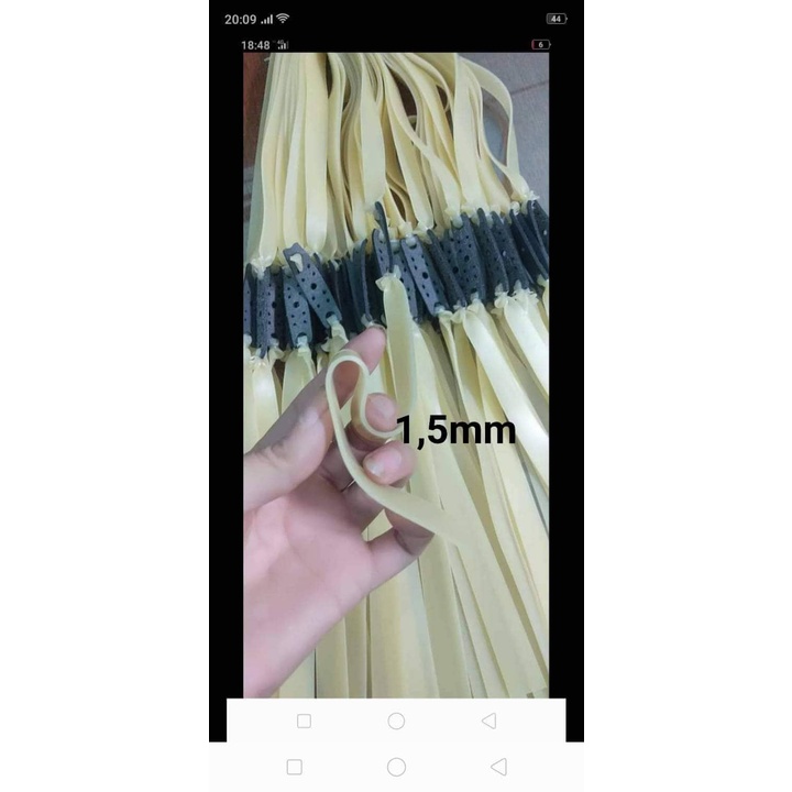 10 Dây latex 1.5mm dài 25cm