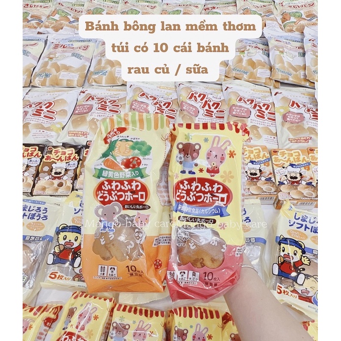 Bánh bông lan rau củ dành cho bé 10m+