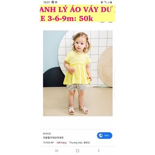 Thanh lý áo váy dư xịn bé gái 50k