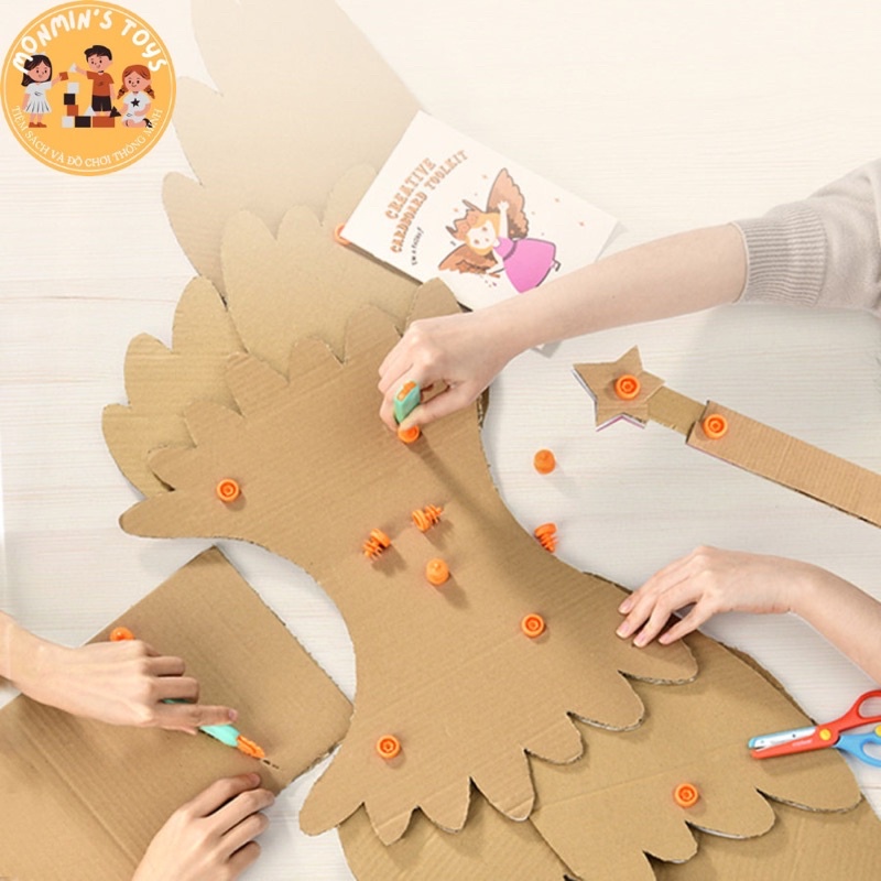 Bộ Đồ Chơi Dụng Cụ Làm Mô Hình Bằng Bìa Carton Mideer_Công Cụ Sáng Tạo Bìa Carton