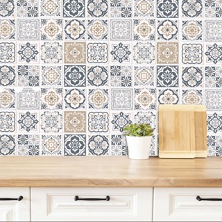 [Nhiều mẫu]  Tấm 120x60 Decal gạch bông dán tường, dán bếp, trang trí nhà cửa chống nước - HNDecor