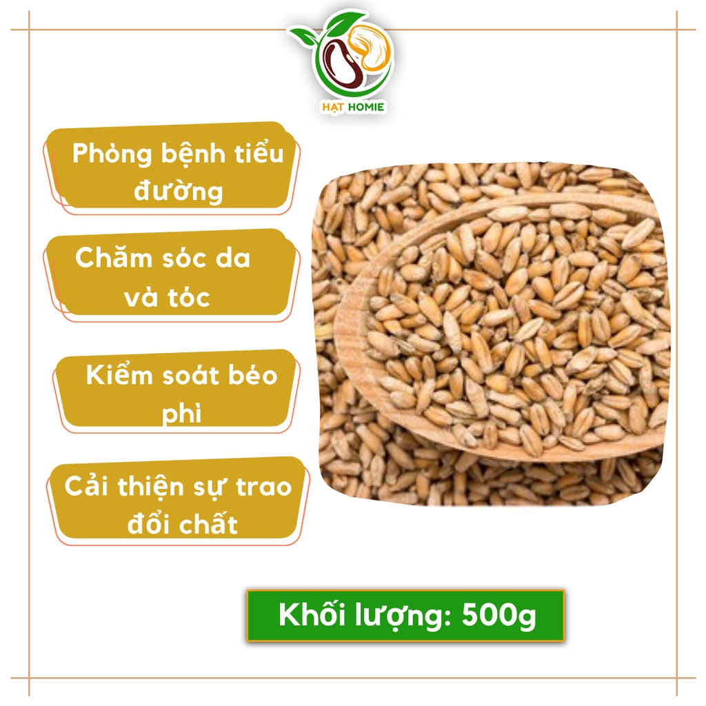 Hạt Lúa Mỳ Đã Tách Vỏ Organic 1kg