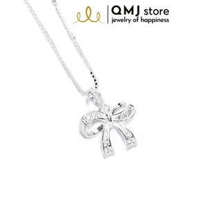 💖freeship50k - dây chuyền bạc - dây chuyền nơ công chúa xinh bạc 925 cao cấp