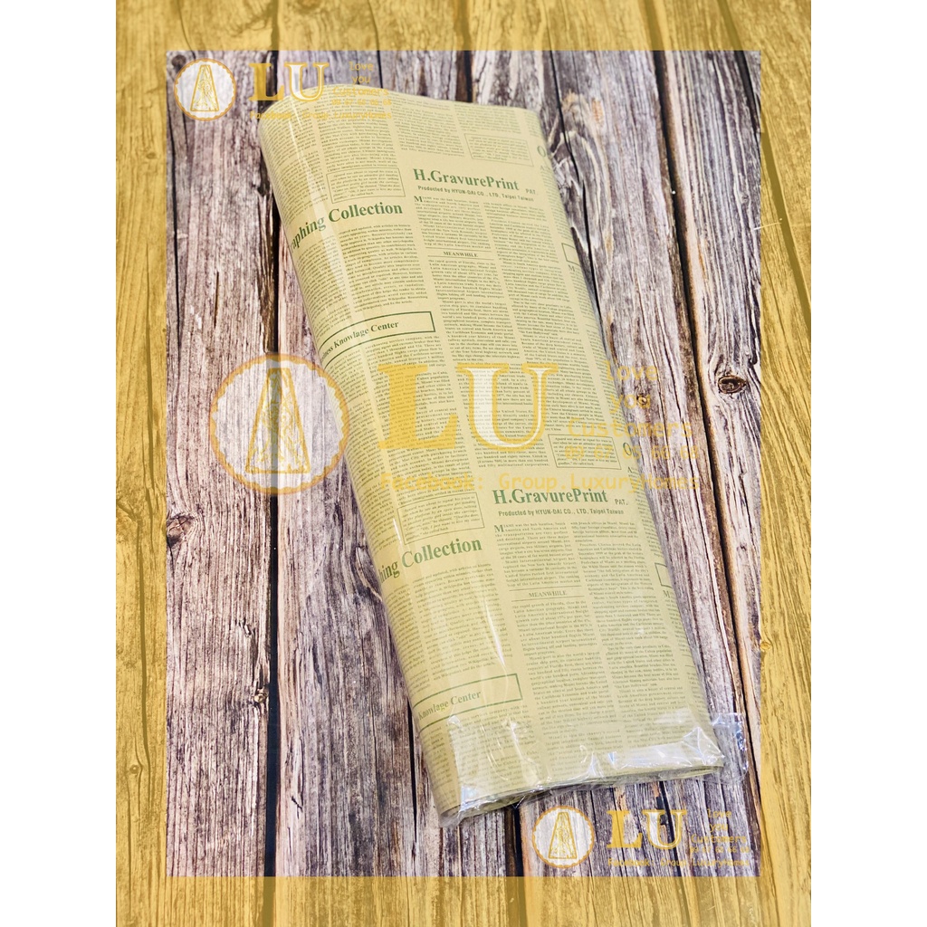 Giấy báo in chữ gói hoa,bọc vở,bọc quà, kraft vintage Decor, phông nền chụp ảnh sản phẩm | LU