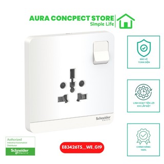 Bộ ổ cắm đơn đa năng 16a avataron - schneider electric