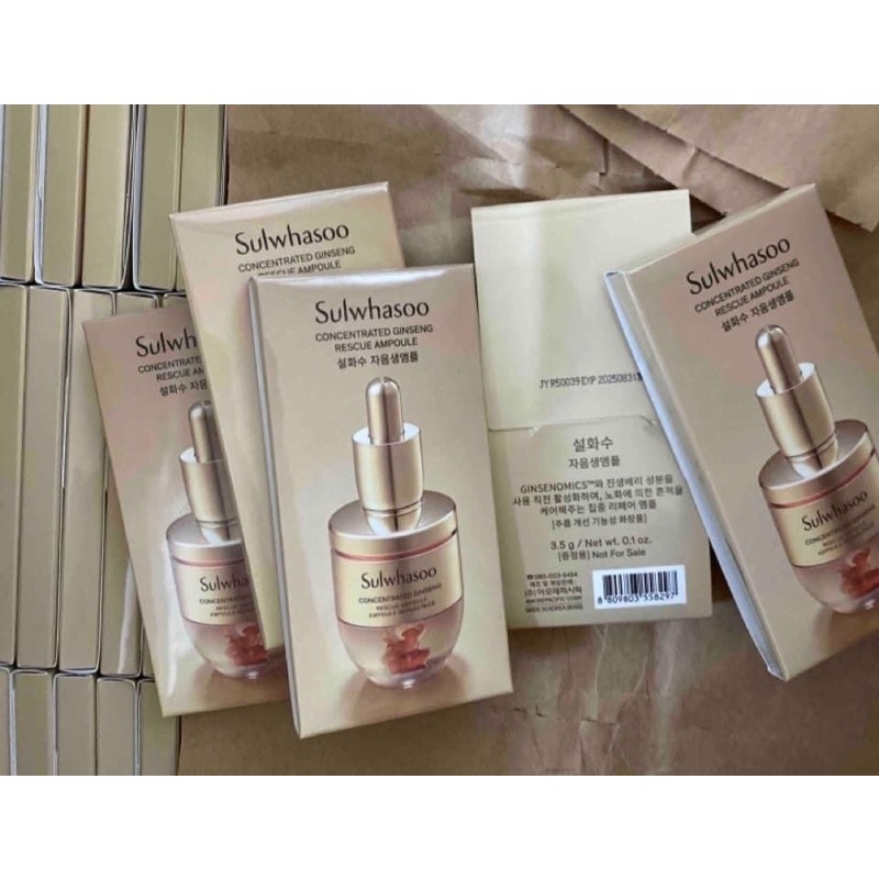 1 gói tinh chất Sulwhasoo nhân sâm cô đặc tái tạo trẻ hoá tăng độ đàn hồi săn chắc cho da sáng khoẻ mịn màng