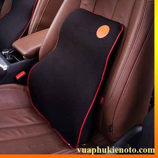 Bộ Gối Đầu Và Tựa Lưng Cao Su Non Trên Xe Hơi Cao Cấp