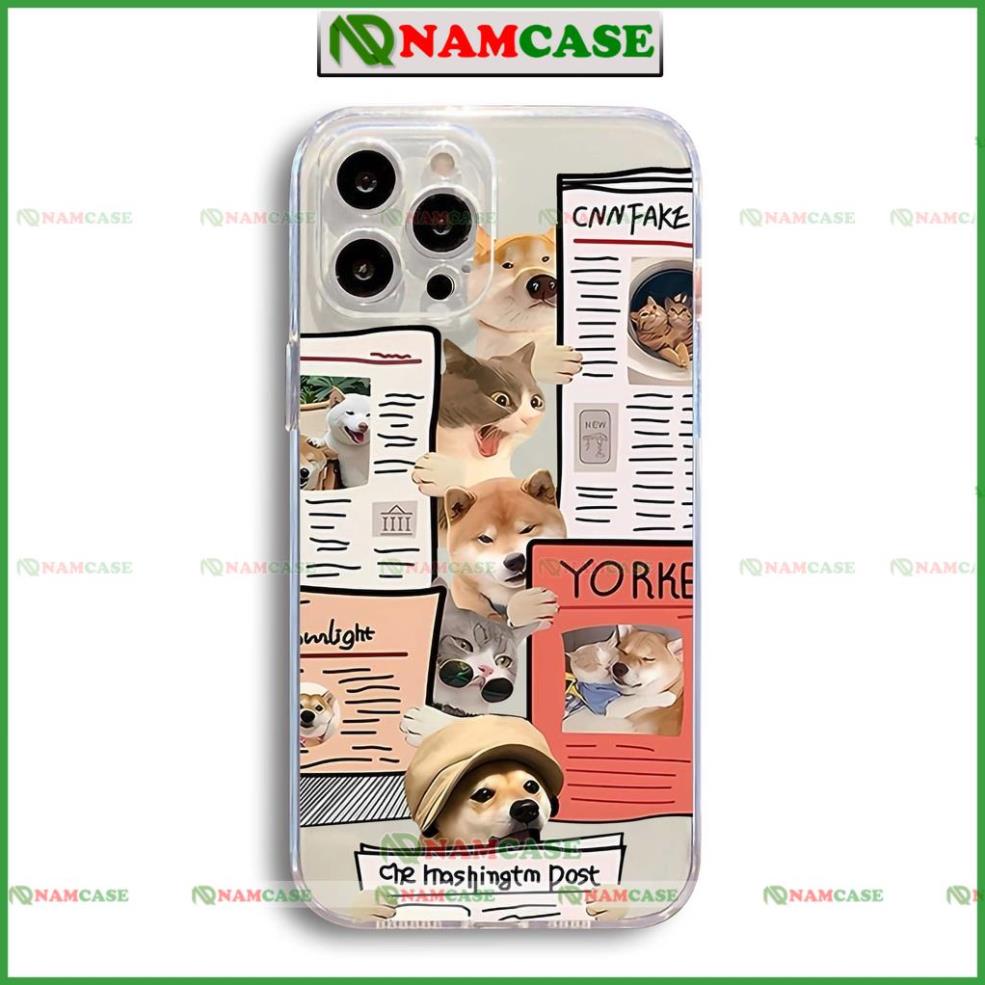 Ốp lưng iphone cặp đôi hoạt hình độc lạ chó mèo ngộ nghĩnh dễ thương đẹp cho ip 6/6s/7/8/X/XS/11/12/13/14 Pro Plus Max
