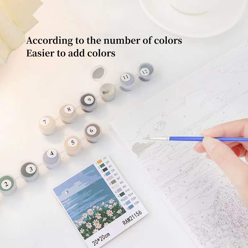 KLdfgt 20*20Tranh tô màu tranh số hoá anime tranh tô màu nước tranh vẽ theo so Tranh tô màu theo số Tranh tô màu số hoá Tranh số hoá Tranh sơn dầu số hoá Tranh sơn dầu Tranh tô màu nước