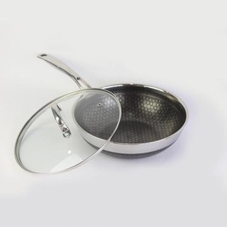 Chảo chống dính 2 mặt Inox 3 lớp đúc liền Kimscook Noon Song 26/28cm đáy từ, bảo hành 12 tháng