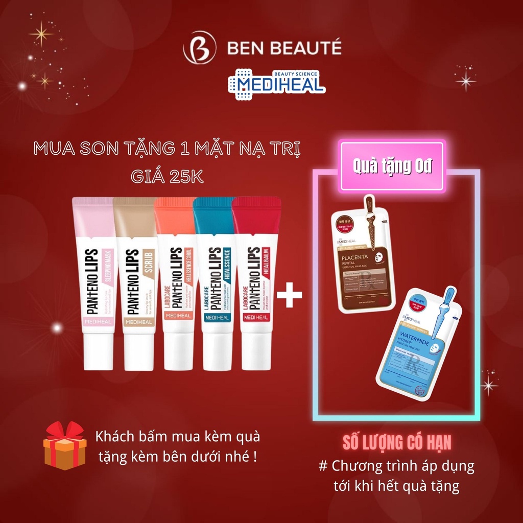 Son Dưỡng Mediheal Làm Mờ Thâm Môi, Mềm Môi, Hồng Môi Labocare Healbalm 10ml
