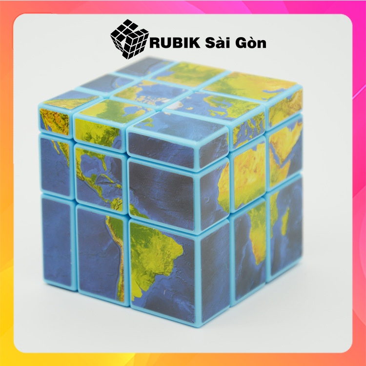 Rubik 3x3x3 Hành Tinh Xanh Rubic Biến Thể Đồ Chơi Trí Tuệ Nâng Cao Độ Khó Cho Trẻ Em