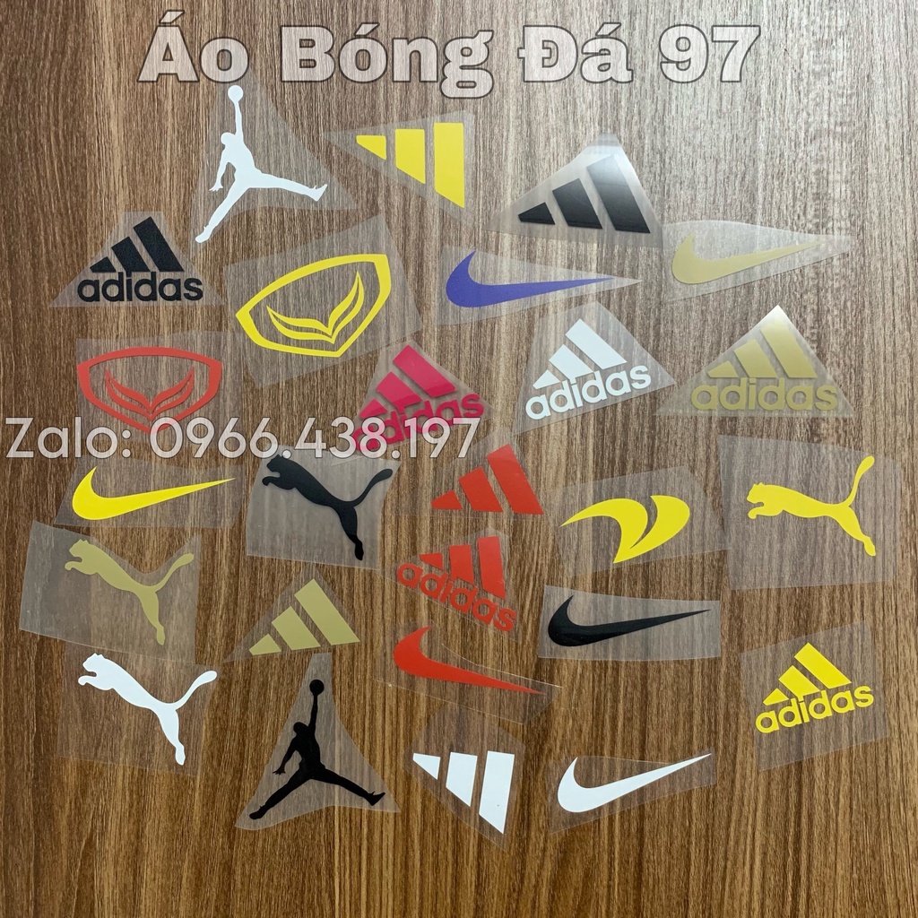 Tự Ép Logo Nhà Tài Trợ Adidas, Nike, Puma Lên Áo Bằng bàn Ủi Nhiều Màu