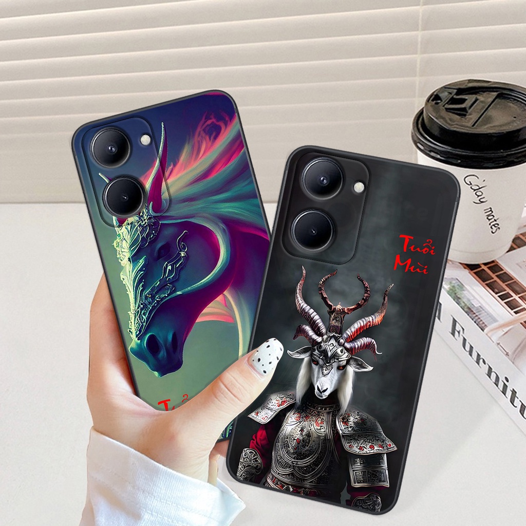 Ốp Realme C33 in hình 12 con giáp siêu chiến binh cực chất
