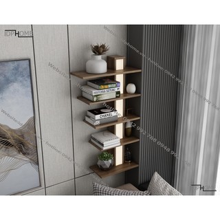 Giá kệ sách treo tường decor cho phòng khách đẹp SP6807