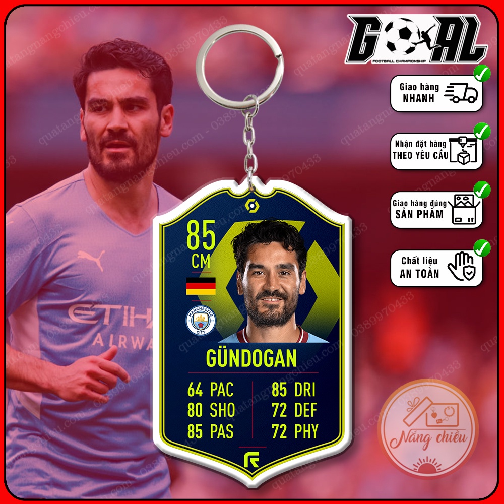 Tiền vệ Ilkay Gundogan - Thẻ bóng đá Icon huyền thoại - cầu thủ được yêu thích CLB MC[10526-10537]