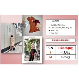Đầm thun suông HM V374