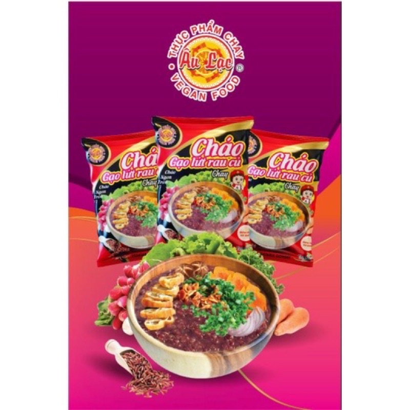 Cháo Gạo Lứt Rau Củ Âu Lạc 46g (gói)