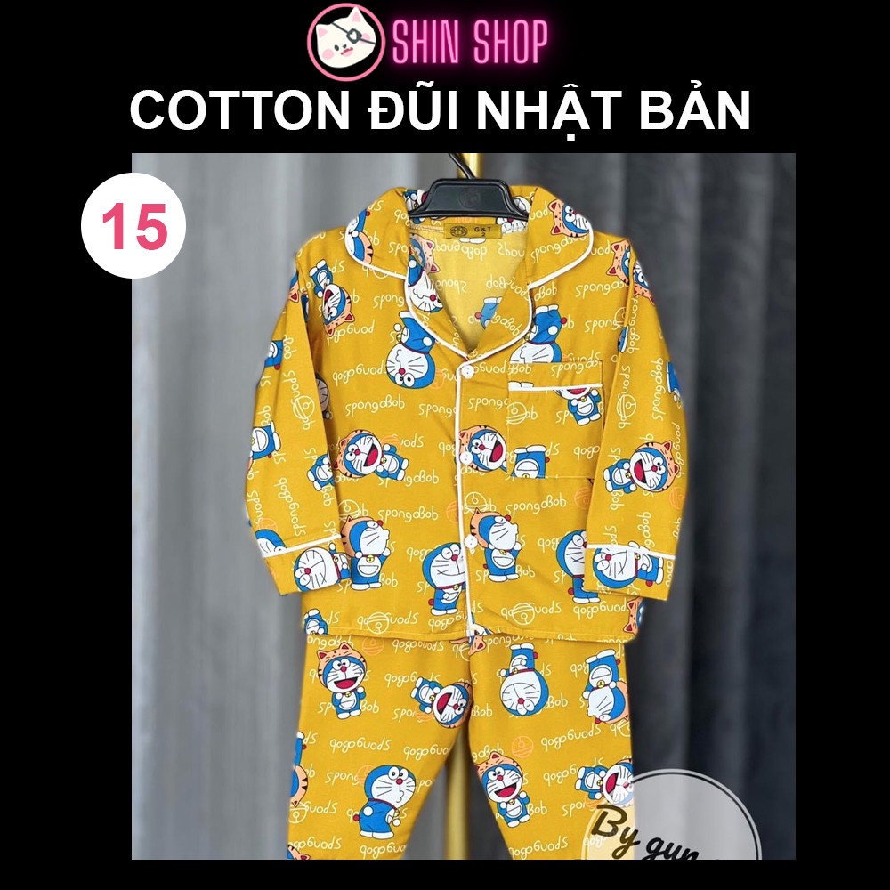 TỔNG HỢP 4 (9-47kg) ✅ Pizama Cotton Đũi Nhật Bản Áo dài quần dài trẻ em đồ ngủ| bộ đi chơi bé trai gái