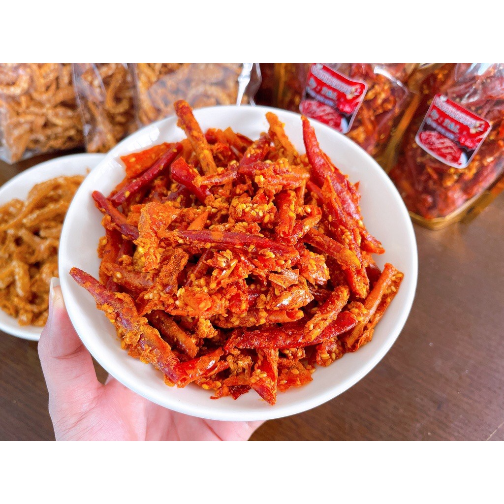 Ớt chiên snack ớt Thái Lan chiên giòn gói 100G