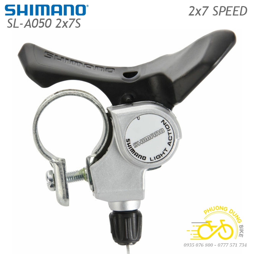 Tay đề gạt xe đạp SHIMANO SL A050 2x7 Speed - Chính hãng