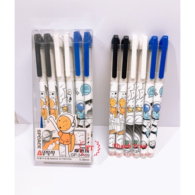 Bút gel bôi được mực xanh, tím