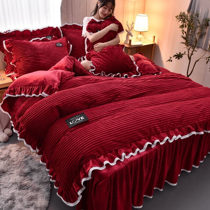combo ga giường+2 vỏ gối+1 vỏ chăn sẵn hàng