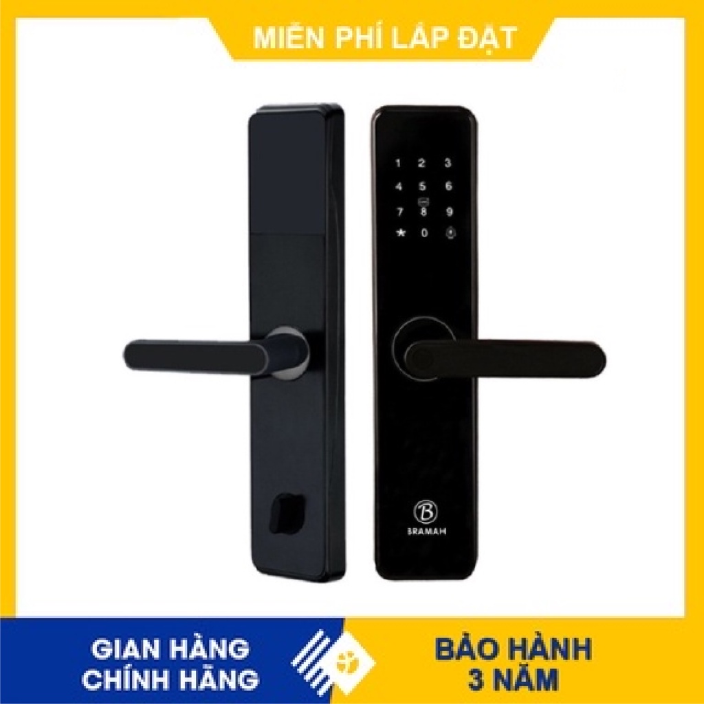 Khóa cửa thông minh Bramah BM-500 chính hãng, miễn phí lắp đặt, bảo hành 03 năm