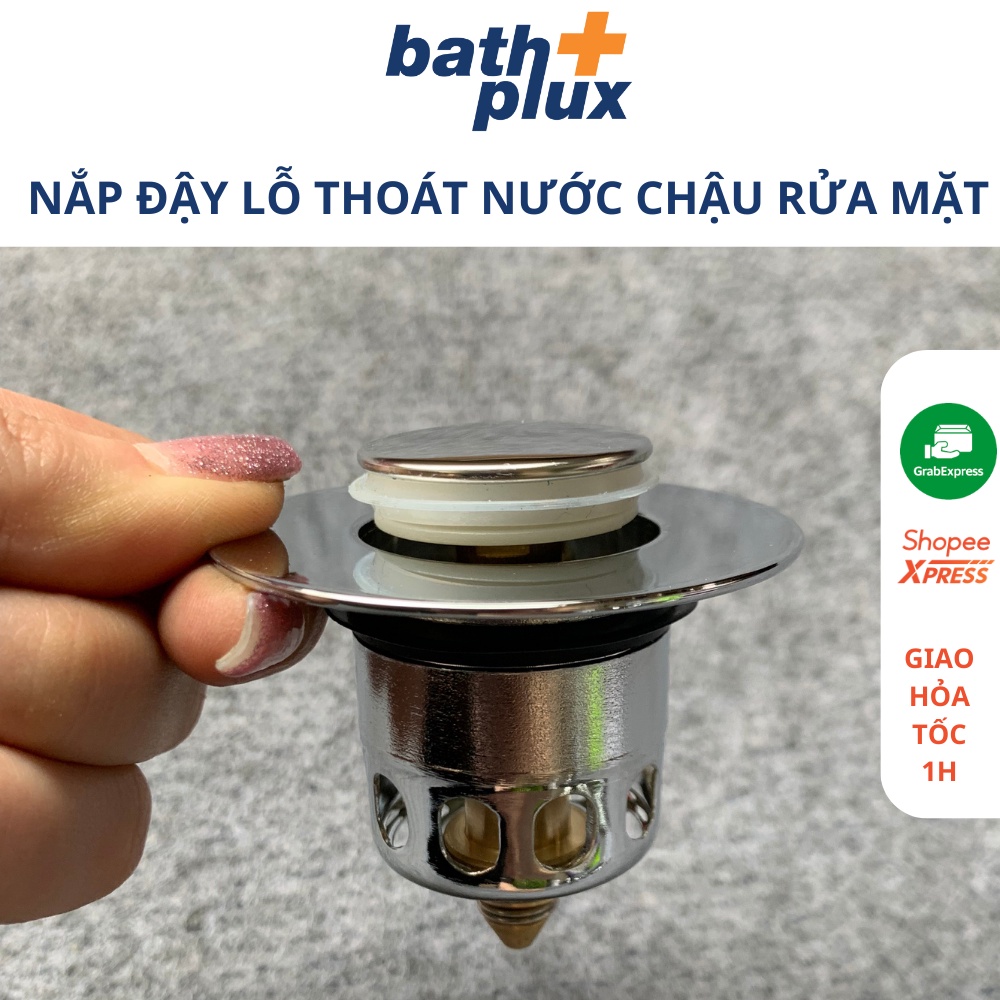 Nút chặn lỗ thoát nước chậu rửa mặt lavabo ngăn mùi lọc rác hiệu quả Nút nhấn xả cho bồn rửa mặt CAO CẤP