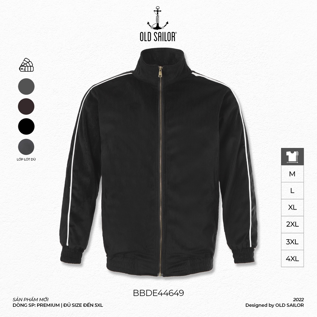 Áo Khoác Nam OLD SAILOR Chất Vải Nhung Lót Dù 2 Lớp Cao Cấp Form Rộng Unisex Phong Cách Hàn Quốc Bigsize