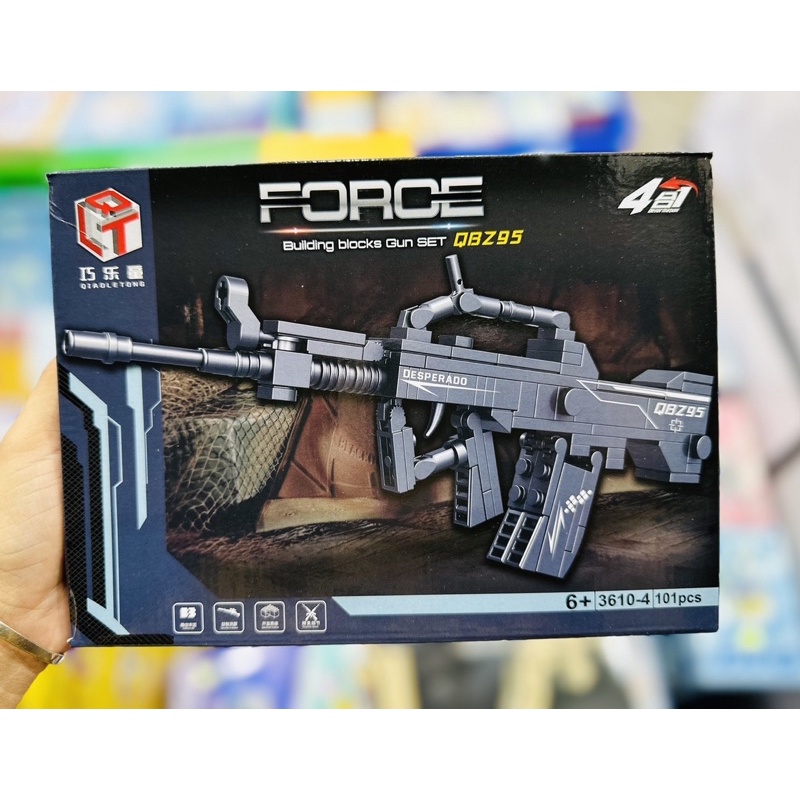 Đồ Chơi Lắp Ráp Mô Hình Súng Size Trung, Đồ Chơi Xếp Hình 3D Nonlego Mô Hình Súng