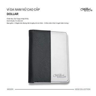 Ví da dài Ví DOLLAR Nam Nữ Cao Cấp Local Brand Midori For Man