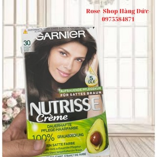 (HÀNG ĐỨC) NHUỘM TÓC GARNIER SỐ 30 MÀU NÂU ĐEN