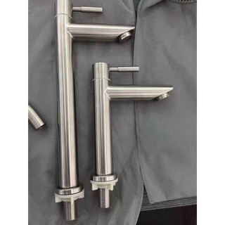 Vòi lavabo lạnh inox 304: 2 tấc, 3 tấc giá rẻ tphcm